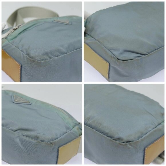 PRADA Shoulder Bag Nylon Light Blue Silver Auth 84645 - Picture 15 of 15